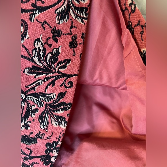 NWOT Loft Skirt 4P fully lined pink and black mini - Picture 4 of 4